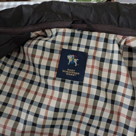 HART SCHAFFNER MARX Classic Fit Quilted Jacket w/ Suede Accents Size XL - Picture 10 of 12